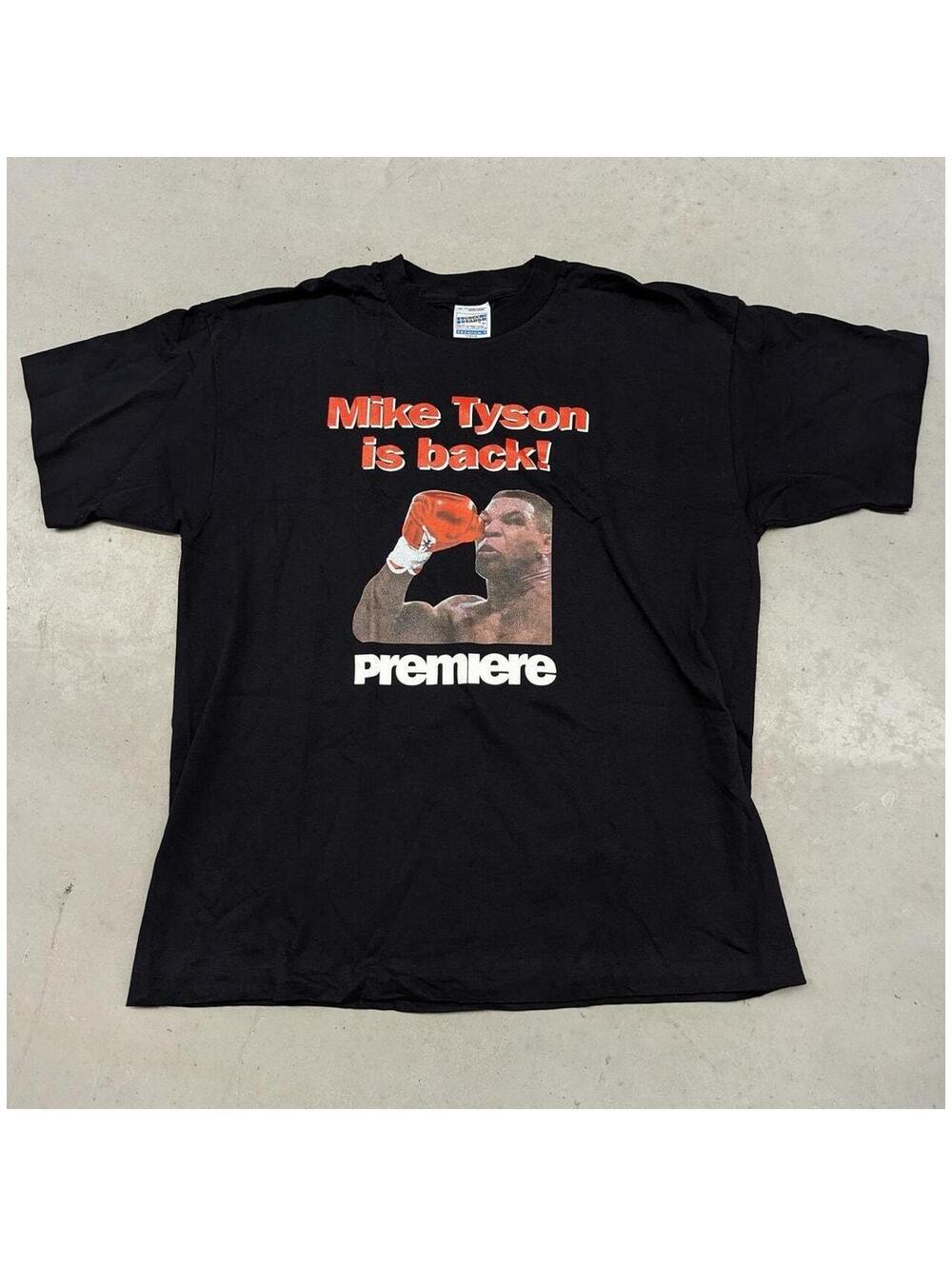 2008 Mike Tyson Vs McNeeley Euro Sample print t-shirt
